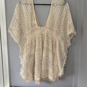 Tan Bathing Suit Coverup dress Size Extra Large